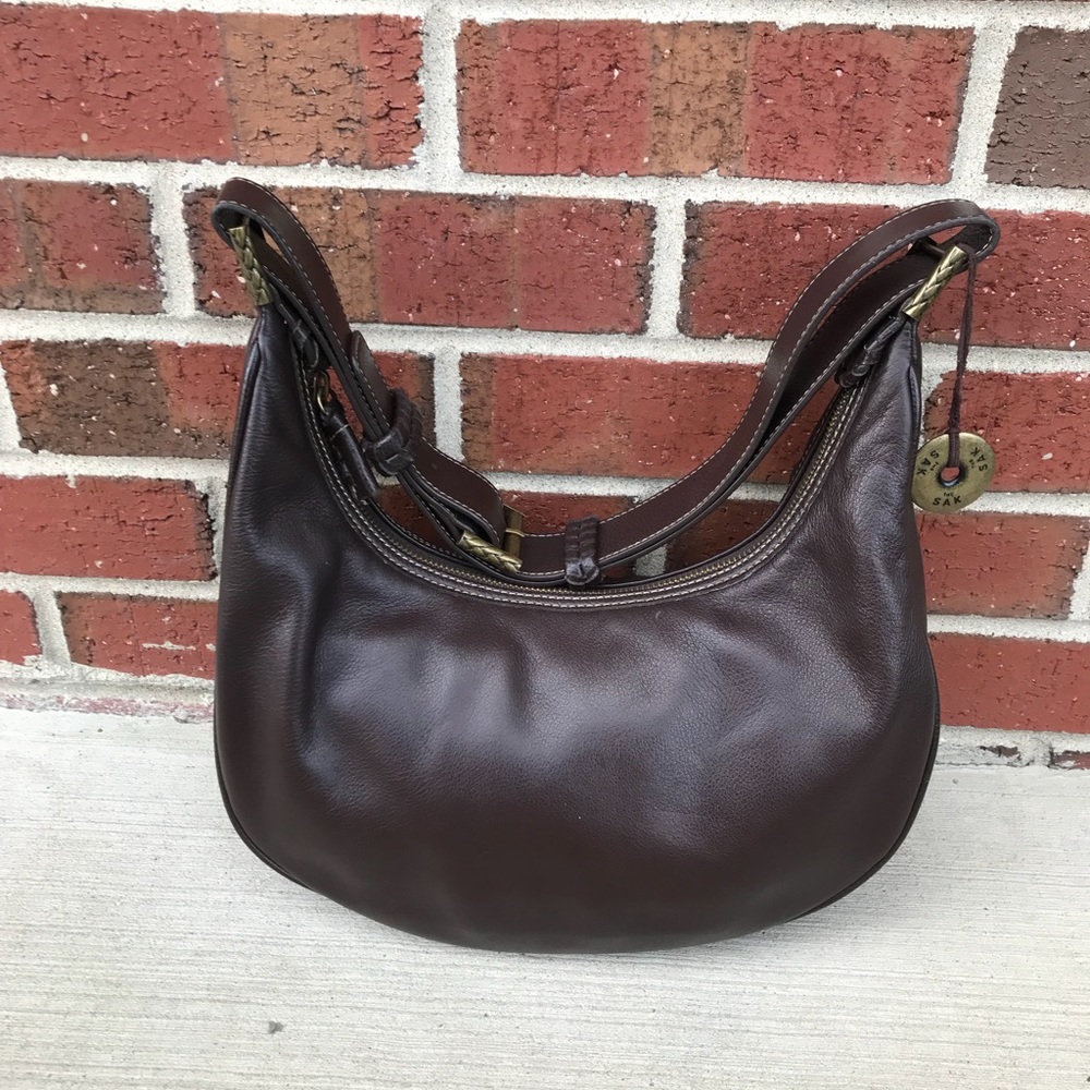 The Sak Brown Leather Shoulder Bag